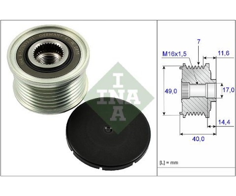 ALTERNATOR RULMANI BMW E70 06 10