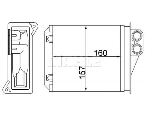 KALORIFER RADYATORU ARKA MERCEDES SPRINTER B906 06 . VW CRAFTER 30-35-50 06