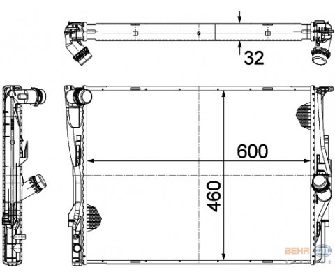 MOTOR SU RADYATORU MEKANIK SANZ. TAPASIZ BMW E81 E82 E87 E88 E90 E91 E92 E93 X1 E84 Z4 E89