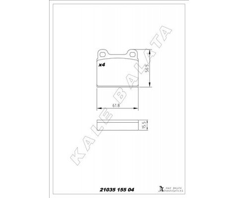 FREN BALATASI ARKA MERCEDES W126 C126 W116 C107