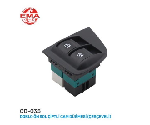CAM AÇMA ANAHTARI FIAT DOBLO 05- SOL ÇİFTLİ-ÇERÇEVELİ