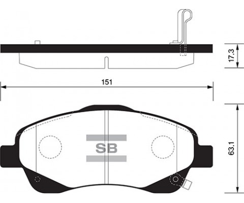 ÖN FREN BALATA TOYOTA AVENSIS 2.0L 1AZ-FE 1AZFSE AZT250 03-08 / AVENSIS 1.6L 3ZZFE VVTi ZZT250 03-08 / VERSO 2.2L 2ADFTV AUR10 04-09
