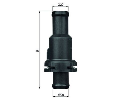 TERMOSTAT KOMPLE 75C GOLF 5-6-JETTA-PASSAT-SCOROCCO-TIGUAN-A3-LEON 04-11 1.4TSI-2.0TDI BMY-BLG-CFF