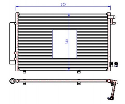 KLIMA RADYATORU KONDENSERİ FIESTA VI 1.25 1.4 16V 1.4TDCI 08 14