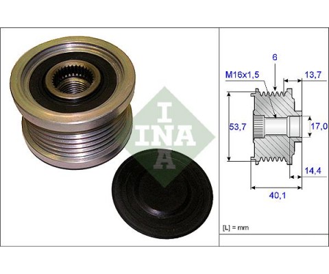 ALTERNATÖR KASNAĞI ASTRA J-INSIGNIA-ADAM-ZAFIRA TOURER C-AVEO-CRUZE-BMW 5 E60-E61 520d 6 KNL