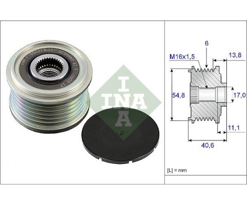 ALTERNATÖR KASNAĞI RULMANLI CLIO III-KNG-MGN II-MODUS-SCENIC-TWNG-NOTE-MICRA-QASHQAI 1.5 DCİ