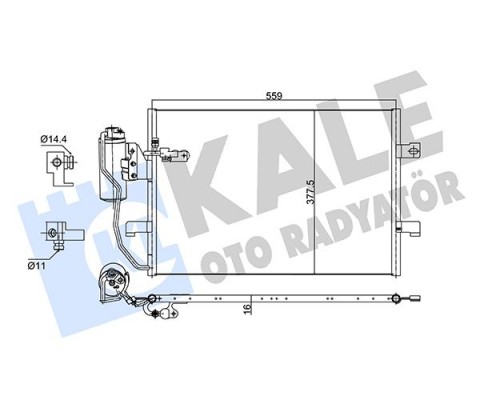 KLIMA RADYATORU MERCEDES W168 W414