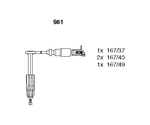 ATESLEME KABLOSU SETI MERCEDES M111 C-CLASS W202 S202