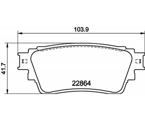 DİSK FREN BALATASI ARKA MITSUBISHI ECLİPSE CROSS 1.5 10/17