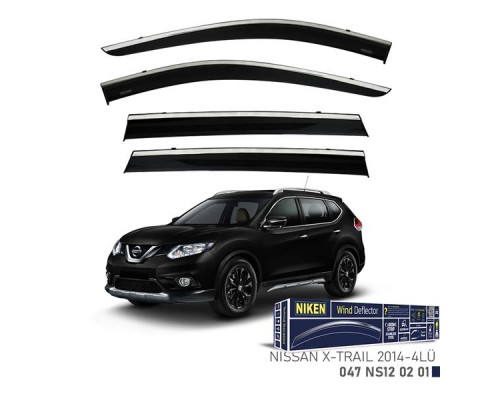 KROMLU CAM RÜZGARLIĞI NISSAN X-TRAIL 2014- 4LÜ