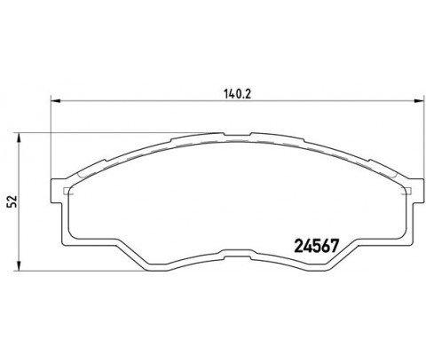 ÖN FREN BALATA TOYOTA HILUX 2.5L 2KDFTV KUN15 VIGO 4x2 08-09