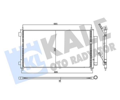 KONDENSER HONDA CR-V III 2.0 2.2 06- AL/AL