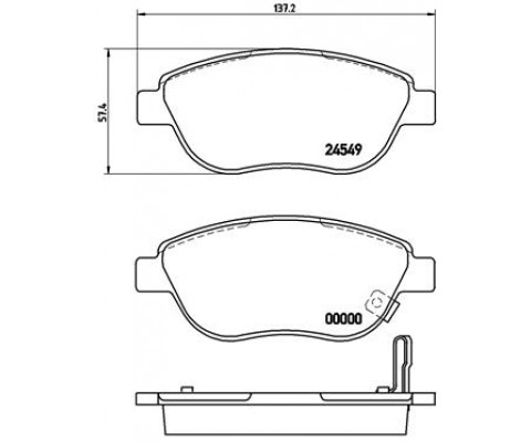 ÖN BALATA CORSA D BÜYÜK TİP 1.3 CDTI 07/06 FIAT 500 0.9 12 1.4 1.3D 12 1.6D12