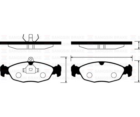 ÖN FREN BALATA OPEL ASTRA F / CORSA A B / VECTRA A / TIGRA 94-00 / COMBO 1.4L 1.6L 1.7L D 92-00