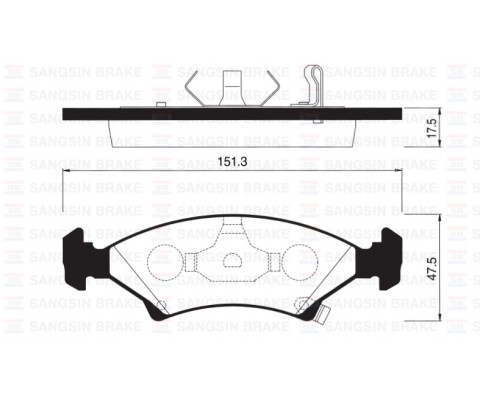 ÖN BALATA SEPHIA 1.5I 16V-1.8I 16V 96-98 GDB3224-GDB3096