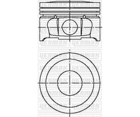 MOTOR PİSTON SEGMAN STD P307-P206-PARTNER-BERLINGO-C3-C4 1.6 16V TU5JP4 78.5mm