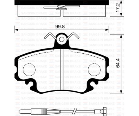 ÖN BALATA FİŞLİ RENAULT R9-R19-R21-CLIO I-II-MEGANE I-TWINGO-LOGAN-SANDERO-SOLENZA