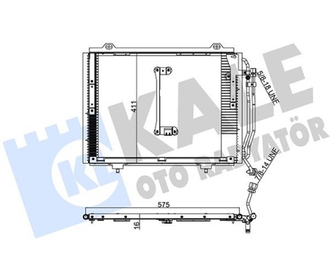 KLIMA RADYATORU MERCEDES W202 S202 C208 A208