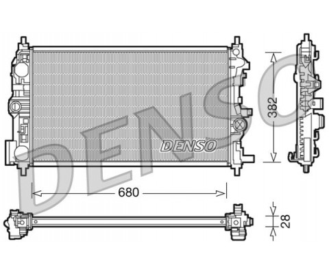 SU RADYATÖRÜ ASTRA J 10 15 ZAFIRA C 12 19 1.6-1.7-2.0 CDTI DTH-DTL-DTJ