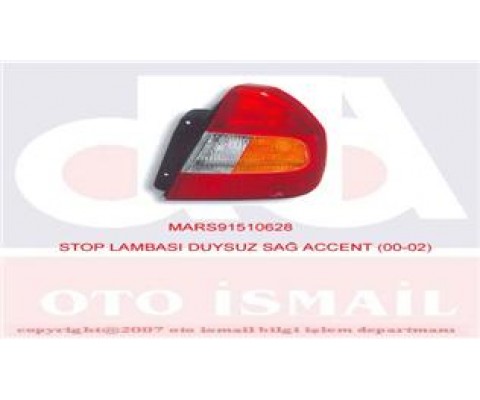 STOP DUYSUZ SAĞ ACCENT 01/00-08/02