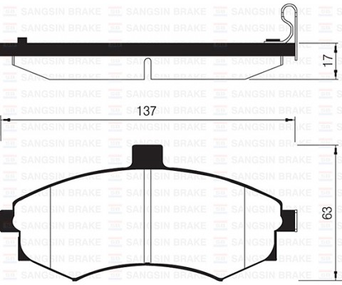 ÖN FREN BALATA HYUNDAI MATRIX 1.5L D4FA CRDi dizel 05- / ELANTRA 1.6L benzinli 01-03 - tepeli tip