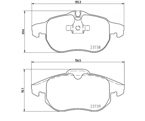 ÖN FREN BALATASI ASTRA H 05 10 VECTRA C 08.02 ZAFIRA B 05 10 SAAB 9.3 02 CROMA 06.05
