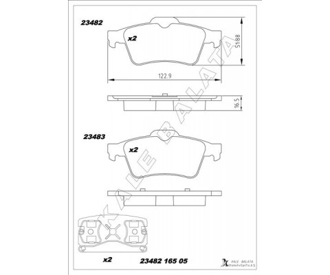 ARKA BALATA LGN II 01 MGN II-LATITUDE-VECTRA C 03 FOCUS II 05 CONNEC 06 CMAX06 PRIMERA 02 GDB1469