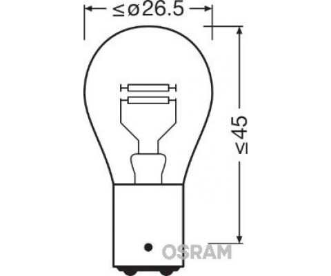 AMPUL 12V 1016 STOP 21/4W YAKIN TIRNAK ÇİFT DUY ŞAŞI TIRNAK