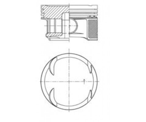 PISTON SEGMAN STD 82.00mm MERCEDES M271 Kompressor W203 CL203 W204 S204