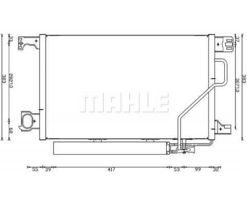 KLIMA RADYATORU MERCEDES W203 CL203 S203 C209 A209