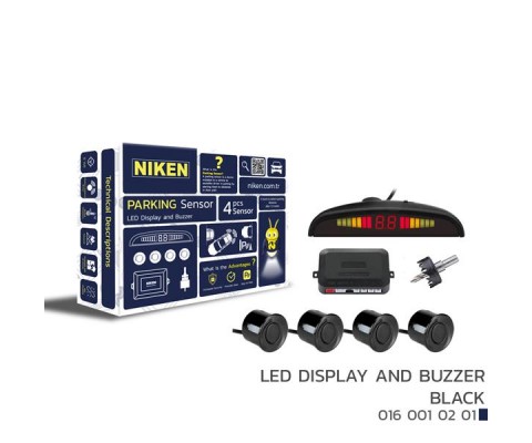 PARK SENSÖRÜ LED EKRAN SES İKAZLI SİYAH