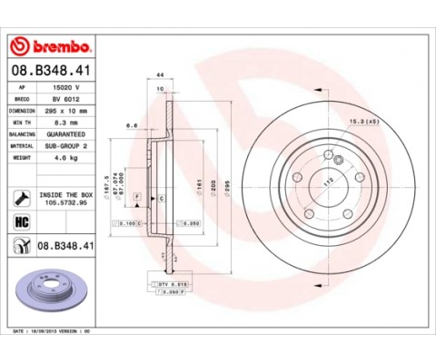 FREN DISKI ARKA MERCEDES W176 W246 C117 X156