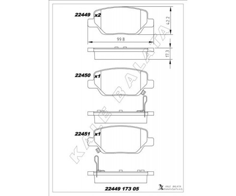 ARKA BALATA FIAT EGEA 16 1.3D MTJ 1.4 1.6E-TORQ 1.6D MTJ