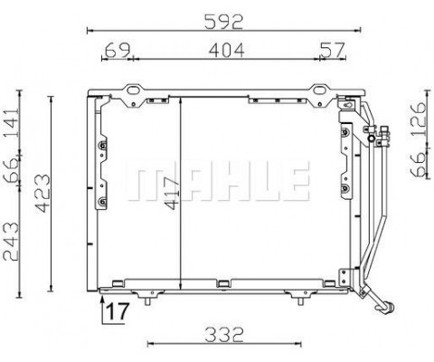 KLIMA RADYATORU MERCEDES W202 S202 W210