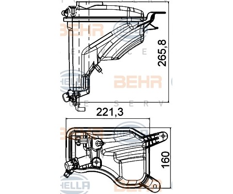 YEDEK SU DEPOSU BMW E81 E82 E90 E88 E91 E92 E93 E84 E89