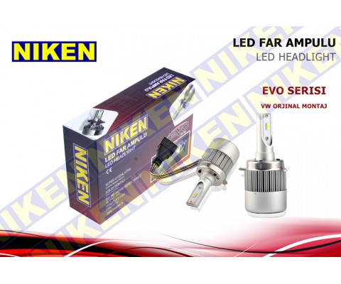 AMPÜL 12V H7 LED XENON SET VW JETTA ORJ.MONTAJ EVO SERİSİ