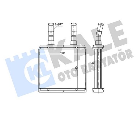 KALORİFER RADYATÖRÜ HYUNDAI ATOS 1.0L G4HC 98-03 - ALEMİNYUM