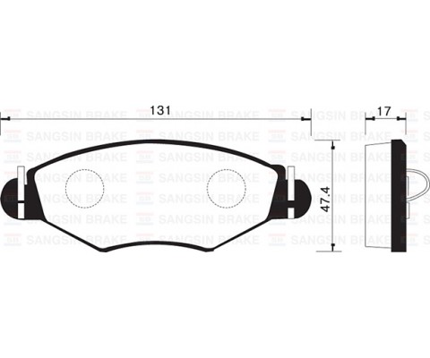 ÖN FREN BALATASI PEUGEOT P206 1.4 1.6 09/98 P306 1.4 1.6 5/93