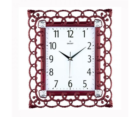 DUVAR SAATİ KIRMIZI ÇERÇEVE ÇAP:32.3CMX 37.5CM AKRİLİK BOYALI 2 RENK ABS KASA MİNERAL CAM SESSİZ AKAR MAKİNE PVC KADRAN KADRAN ÖLÇÜSÜ: 190X241MM KADRAN BASKI ALANI: 105X170MM