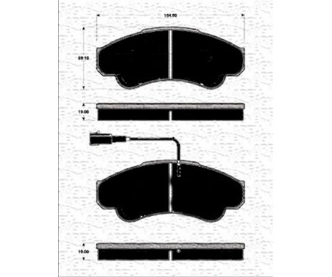 ÖN FREN BALATASI FİŞLİ BOXER 02/06 JUMPER 02/06 DUCATO 02/06 B.Y TİP 1800 KG