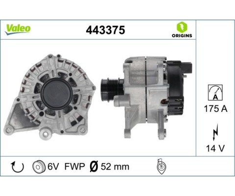 ALTERNATOR 14V 175A MERCEDES W204 W205 W212 W213 C253 R172 W447