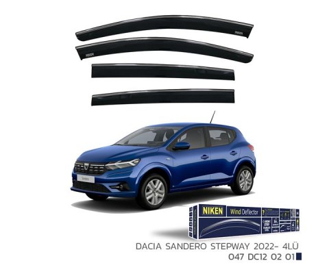 KROMLU CAM RÜZGARLIĞI DACIA SANDERO STEPWAY 2022- 4LÜ