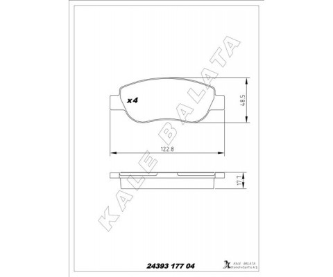 ÖN BALATA FIAT PALIO 96 1.2 1.4 RENAULT MEGANE II 02 SCENIC II 02 1.4 1.5dCi
