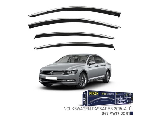 KROMLU CAM RÜZGARLIĞI VW PASSAT B8 2015- 4LÜ