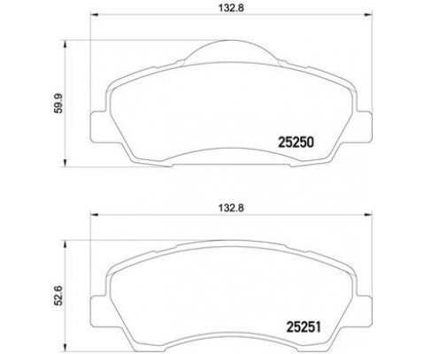 ÖN FREN BALATASI PEUGEOT P301 12 P308 13 CITROEN C-ELYSEE 12 C4 14 266mm
