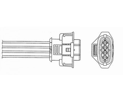 OKSİJEN SENSÖRÜ VECTRA C-ASTRA H-SIGNUM-ZAFIRA B 1.8 Z18XER-A18XER 471mm