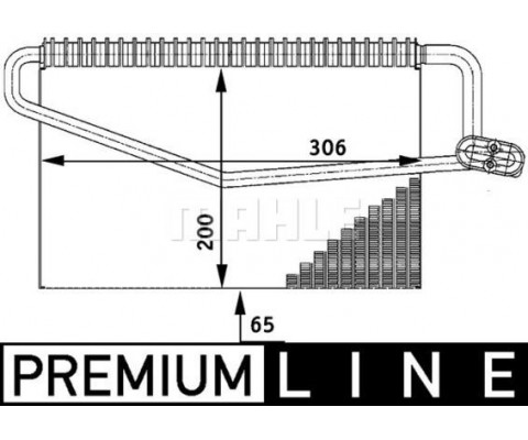 EVAPORATOR MERCEDES W203 CL203 S203 C209 A209 W463