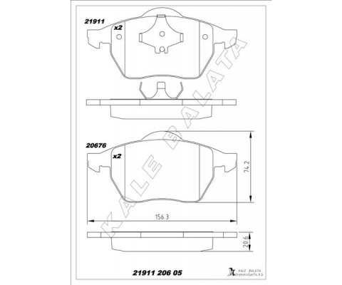 DİSK FREN BALATASI ÖN BORA 1998-2005-GOLF III-IV-NEW BEETLE 1999-2010-PASSATA3 1996-2003-TT 98-06