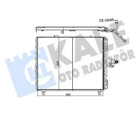 KLIMA RADYATORU MERCEDES W124 S124 A124 C124