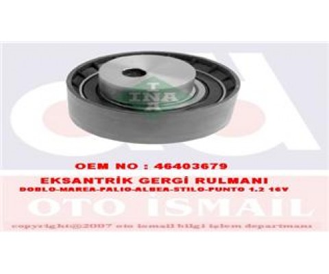 EKSANTRİK GERGİ RULMANI FIAT 500 08 500L 12 500X 14 BRAVA 98 02 BRAVO II 07 14 DOBLO 10 EGEA 15 LINEA 07 PUNTO 09 1.2 1.4 1.4 T-JET